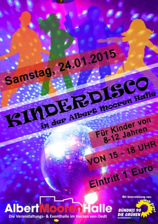 Kinderdisco in der Albert-Mooren-Halle