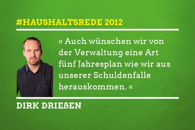 Haushaltsrede 2012