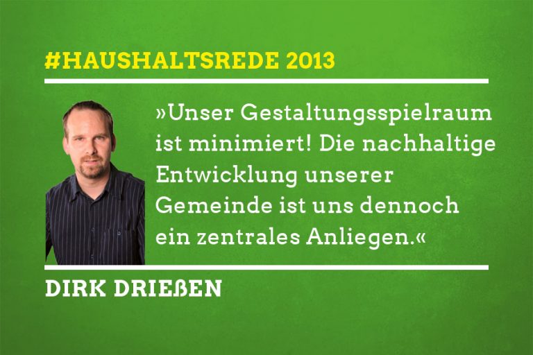 Haushaltsrede 2013