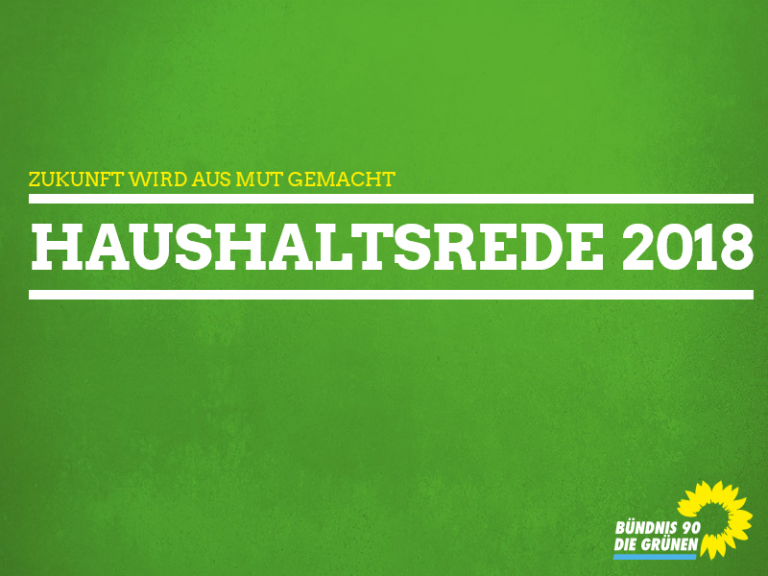 Haushaltsrede 2018