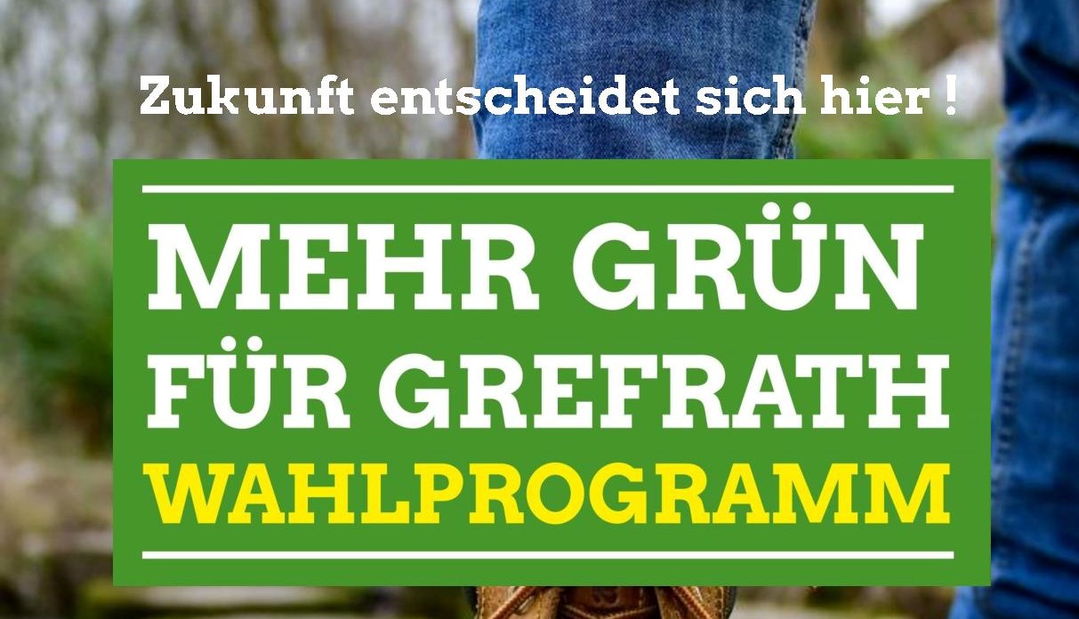 Wahlprogramm der Grefrather Grünen