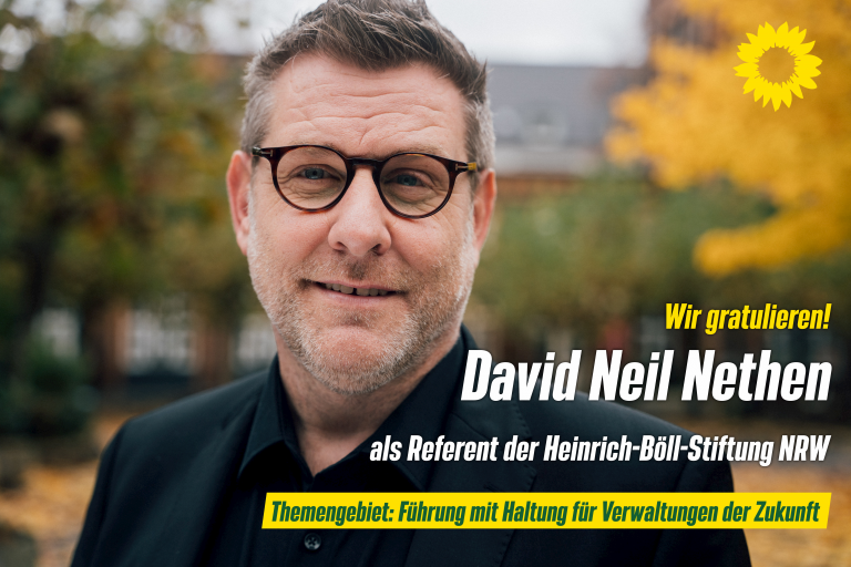 David Neil Nethen wurde  zum Referent der Heinrich-Böll Stiftung ernannt!