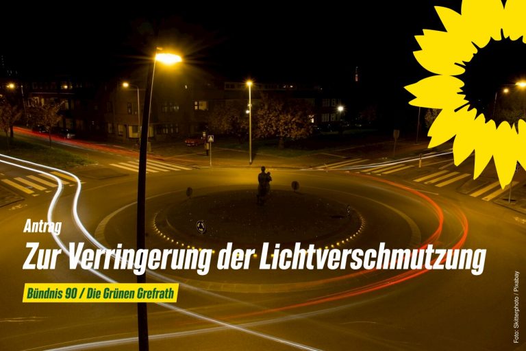 Antrag zur Verringerung der Lichtverschmutzung