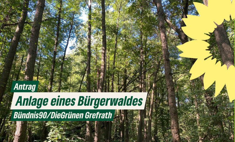 Antrag zur Anlage eines Bürgerwaldes