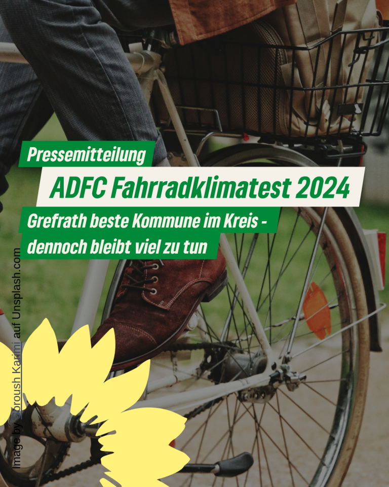 ADFC-Fahrradklimatest 2024 Grefrath mit bestem Ergebnis im Kreis – trotzdem bleibt viel zu tun